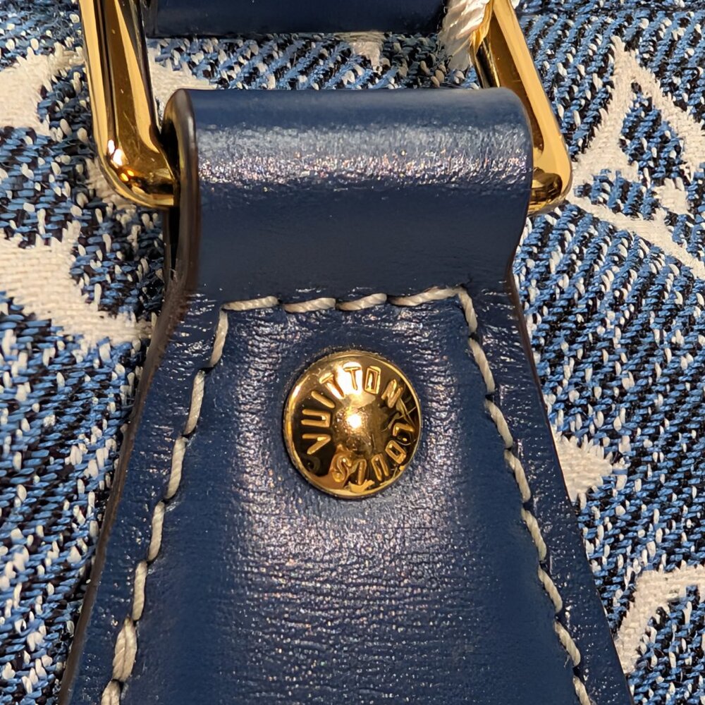 Louis Vuitton Denim Jacquard Monogram Speedy Bandoulière 25 - Picture 15 of 16